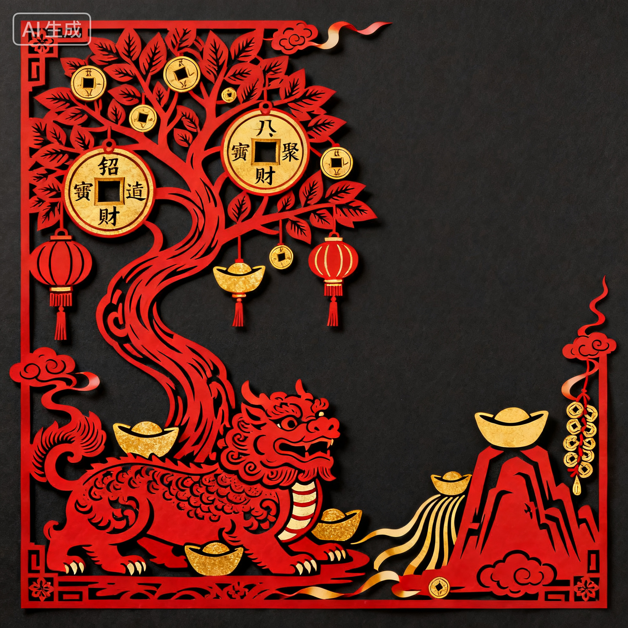 方形花纹